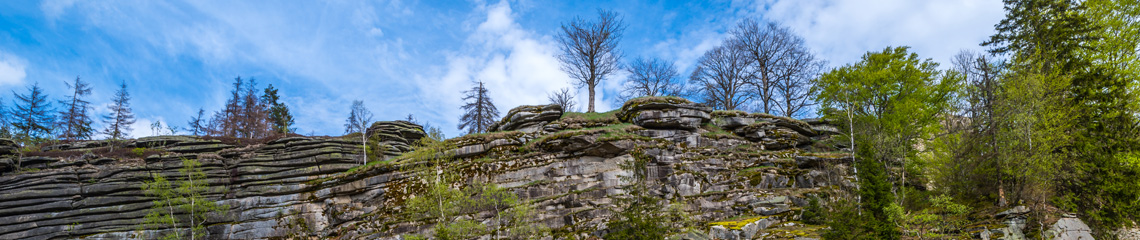 Die alten Granitfelsen